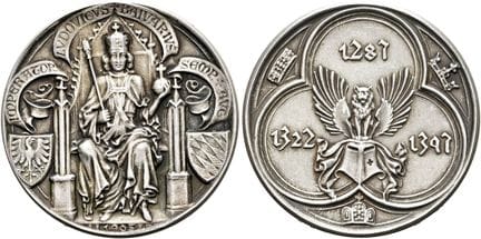 MEDALLAS. MEDALLAS DE GOETZ.  Medalla de plata (19