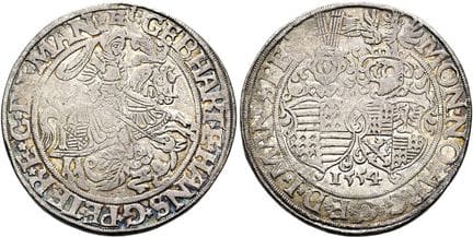 1871年之前的德国硬币与奖章。曼斯菲尔德——欣特奥尔特——施拉普劳。格贝尔哈德七世、约翰·乔治一世