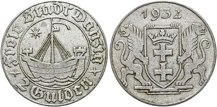 ALEMANIA A PARTIR DE 1871. DANZIG.  2 florines, 26