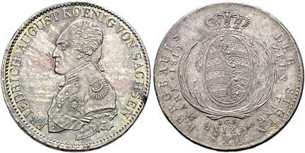 1871年之前的德国钱币与奖章。萨克森，选帝侯与阿尔贝丁王朝。弗里德里希·奥古斯特三世／一世，176