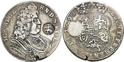 1871年之前的德国硬币与奖章。尤利希-克莱夫-贝格。 约翰·威廉二世（普法尔茨），1679 - 1