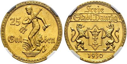 ALEMANIA DESDE 1871. DANZIG.  25 florines, 21 mm d