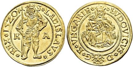 MEDIEVAL EUROPE / OLD WORLD. HUNGARY.  Louis II, 1