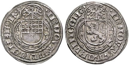 MEDIEVAL GERMANY. ULM, CITY. Plappart, 26 mm in di