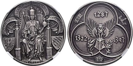 MEDALLAS. MEDALLAS DE GOETZ.  Medalla de plata (19