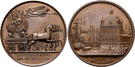 欧洲钱币与奖章。大不列颠。大不列颠及北爱尔兰联合王国。乔治三世，1760—1820年。青铜奖章（40