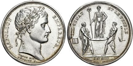 MONETE E MEDAGLIE EUROPEE. FRANCIA.  Napoleone I, 