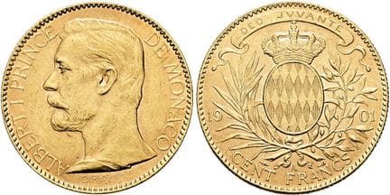 PIÈCES ET MÉDAILLES EUROPÉENNES. MONACO. PRINCIPAU