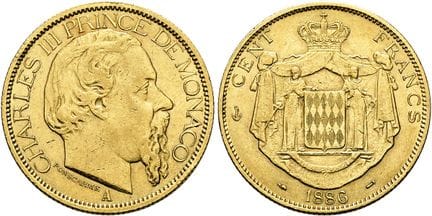 PIÈCES ET MÉDAILLES EUROPÉENNES. MONACO. PRINCIPAU