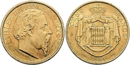 PIÈCES ET MÉDAILLES EUROPÉENNES. MONACO. PRINCIPAU
