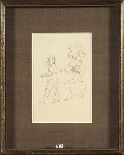 FINI Leonor (1908 - 1996)
Penna a inchiostro nero 