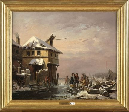 SACRE, Joseph (c. 1810–?)
Oil on canvas mounted on