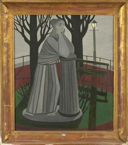 LEWY, Kurt (1898–1963)
Oil on canvas, “Statue of P
