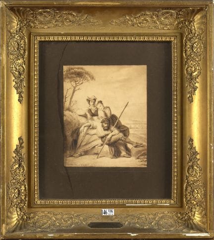NAVEZ François-Joseph (1787–1869)
Brown ink wash, 