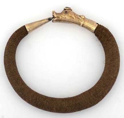 Bracciale "Sentimental" in capelli intrecciati con