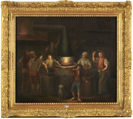 DEFRANCE, Léonard (1735–1805). Circle of.
Oil on c