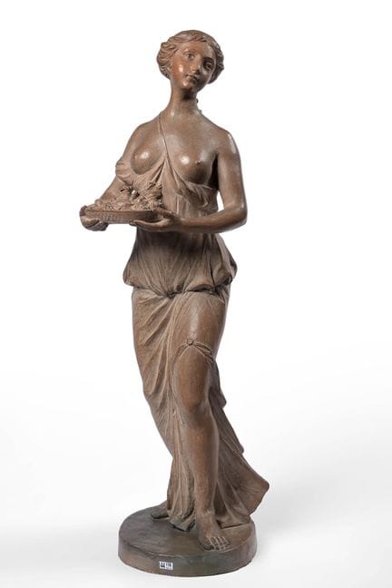 "Portafrutta" in terracotta. Anonimo. Epoca: inizi