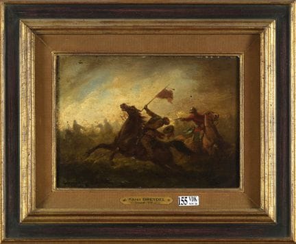 BREYDEL, Karel (1678–1733)
Oil on oak panel, “Batt