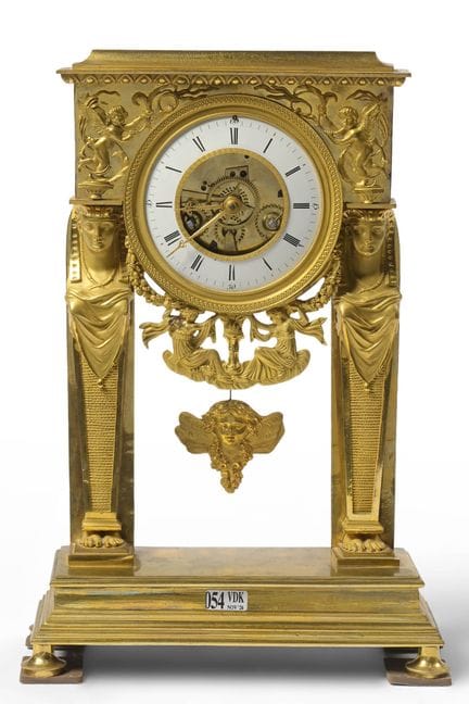 Orologio a portico “Ritorno dall’Egitto” in bronzo