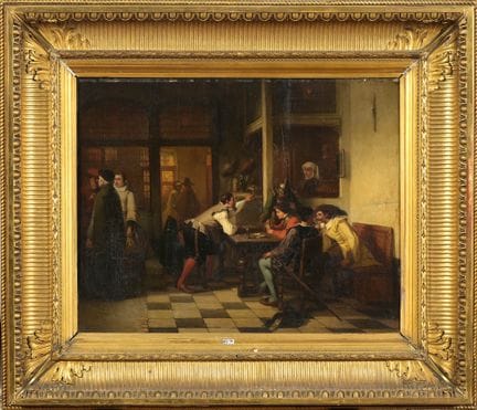 Henri DIDDAERT (1819–1893)
Oil on mahogany panel, 