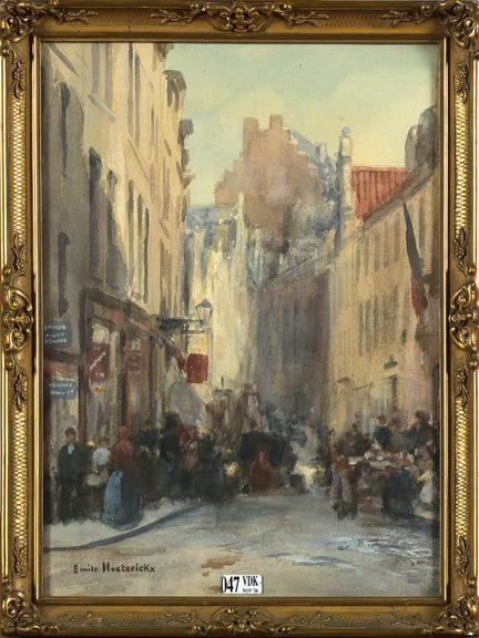 HOETERICKX Emile (1858 - 1923)
Acquerello su carta