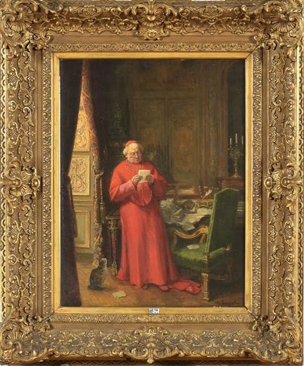 BRISPOT, Henri (1846–1928)
Oil on mahogany panel, 