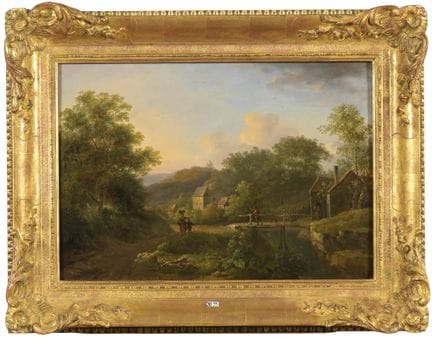 DUCORRON Julien (1770 - 1848)
Huile sur panneau "P