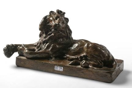 BARYE Antoine Louis (1796 - 1875)
"Leone sdraiato"