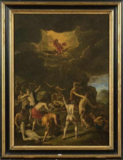 POUSSIN Nicolas (1594 - 1665). Attribuée à.
Huile 