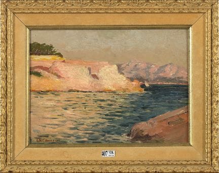 CAMOIN Charles (1879 - 1965)
Huile sur carton "Bor