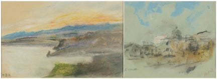 BRABAZON Hercules Brabazon (1821–1906)
Two pastels