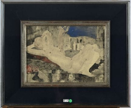 DELVAUX Paul (1897–1994)
Aquarell auf Papier „Lieg