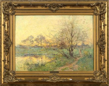 FRANK Lucien (1857 - 1920)
Huile sur toile "Matiné