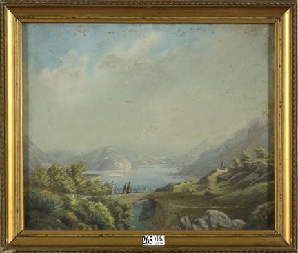 NAVRATIL Josef  (1798 - 1865)
Gouache sur carton "