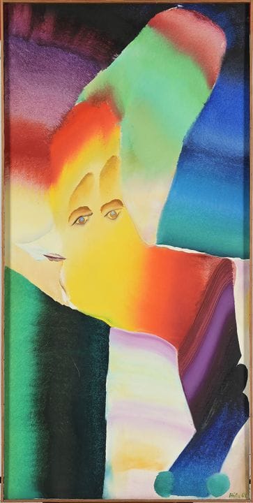 ATILA (1931–1987)
Oil on canvas, “The Kite.” Signe