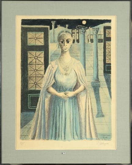 DELVAUX Paul (1897 - 1994)
Litografia a colori su 