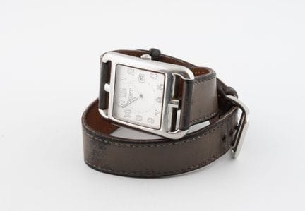 HERMES, Paris
Men's Cape Cod wristwatch.
Rectangul