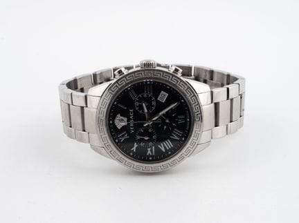 VERSACE
Men's stainless steel chronograph watch.
R