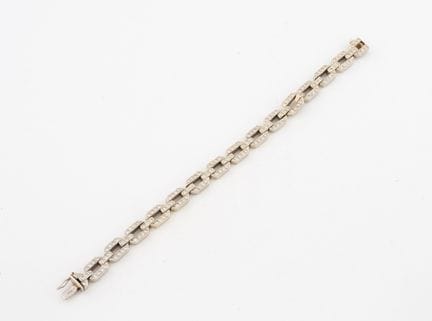 Pulsera articulada de oro amarillo (750) con malla