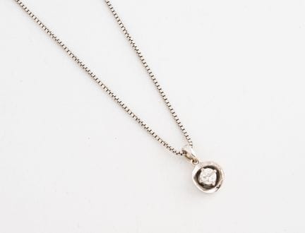 Collar de oro blanco (585) con eslabones veneciano