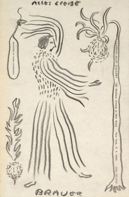 Arik BRAUER (1929-2021)
Sans titre.
Mine de plomb 