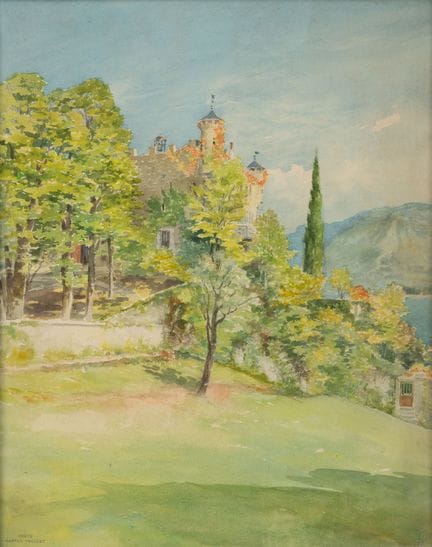 Gaston ROULLET (1847-1925)
Paysage avec demeure do