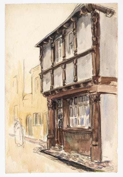 Fernand FERNEL (1872-1934)
Façade d'une maison à c
