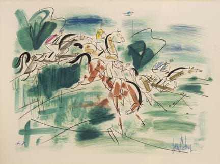 GEN PAUL (1895-1975)
la course de chevaux.
Lithogr