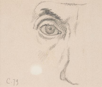 Robert COUTURIER (1905-2008)
Partie de visage, 197