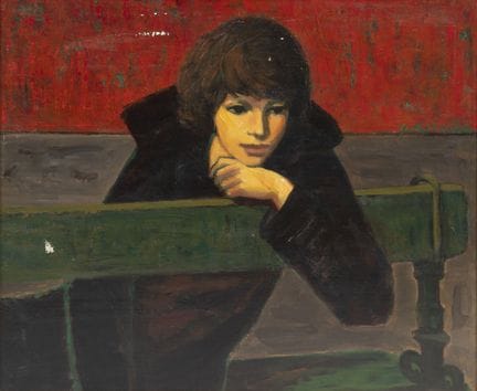 Y. SCHMIDT (XXème)
Les bancs de Paris. 
Huile sur 