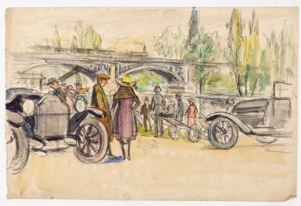 Fernand FERNEL (1872-1934)
Automobiles et personna