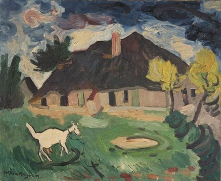 Antoon KRUYSEN (1898-1977)
Chèvre blanche devant u
