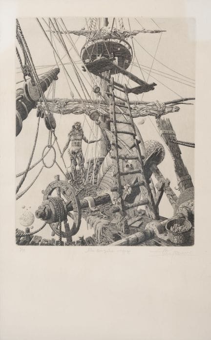 Eric DESMAZIERES (1948)
Le débarquement. 1975.
Est