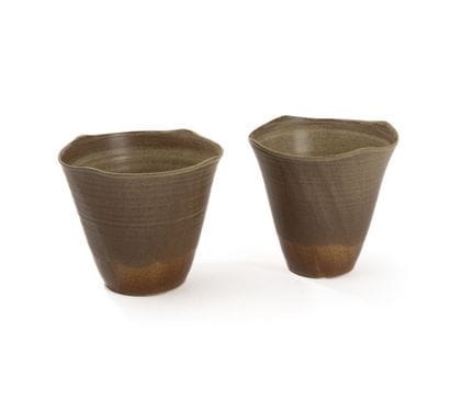 Kim HYEYONG (1965)
Suite de deux vases à col torsa